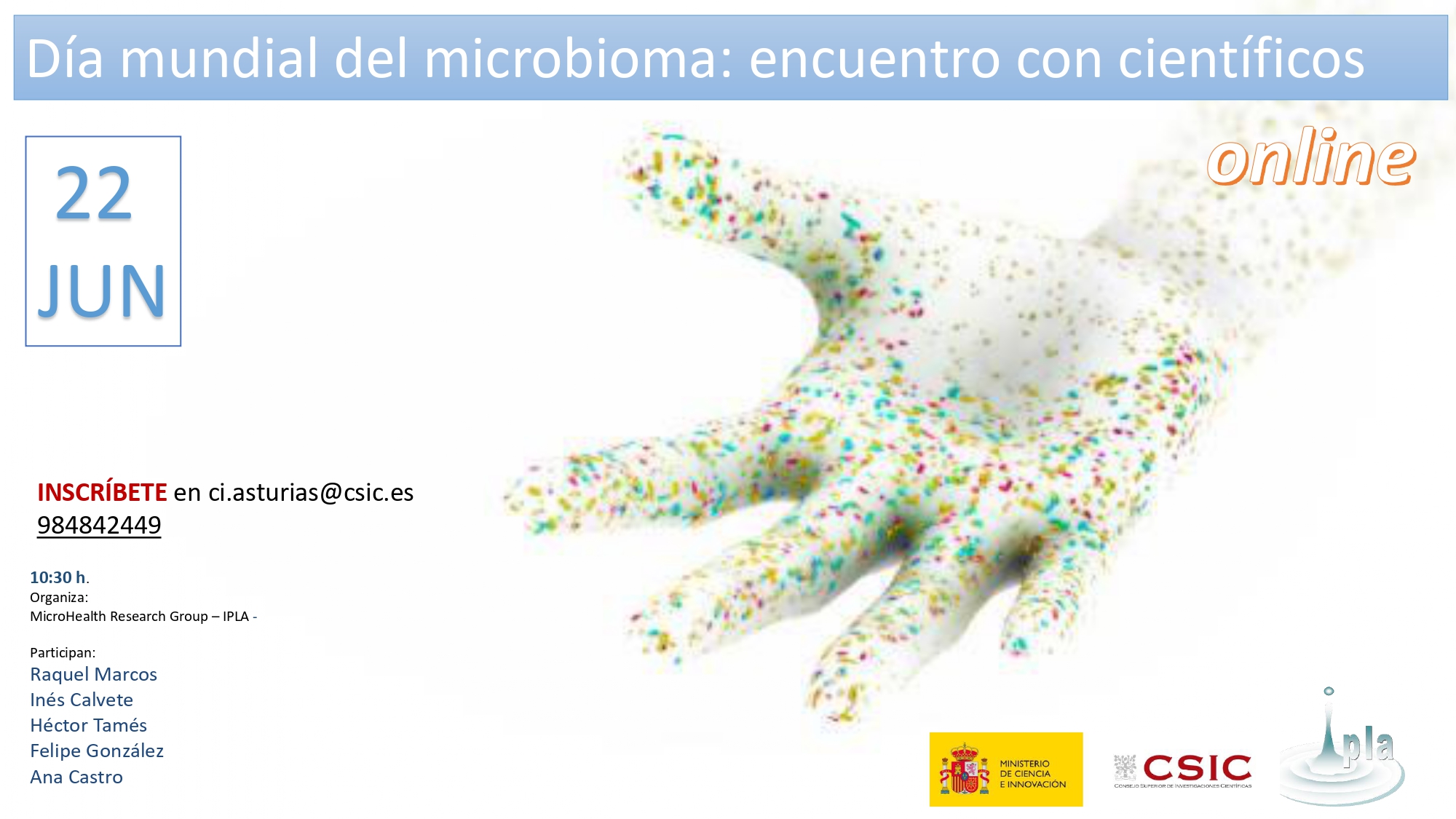 Día mundial del microbioma: encuentro con científicos
